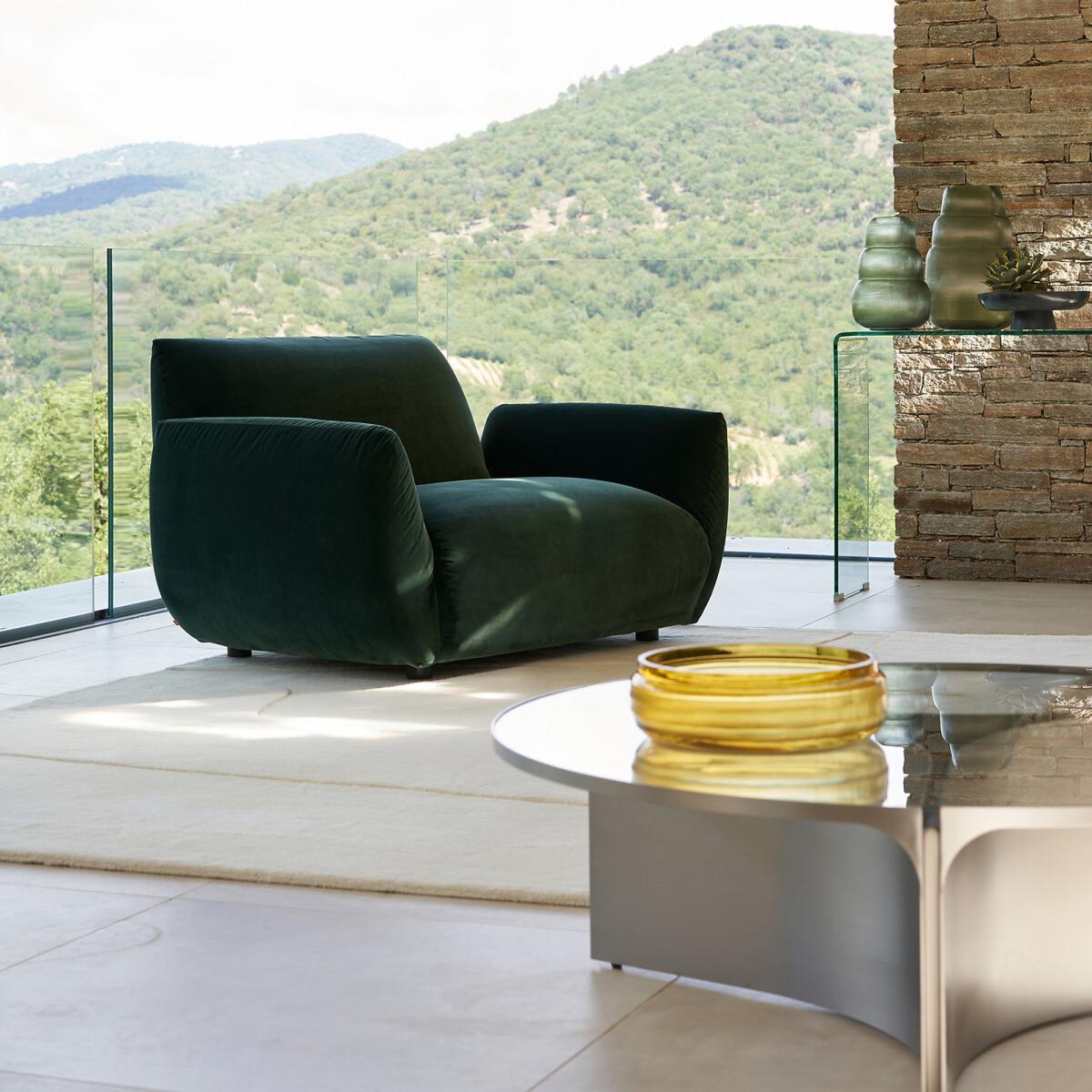 Gira Large Glass and Metal Coffee Table – image 7