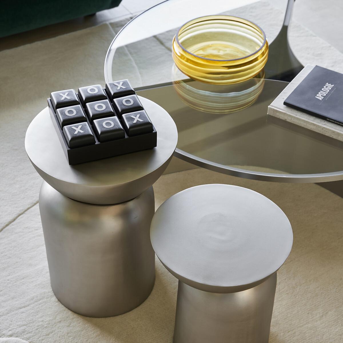 Gira Large Glass and Metal Coffee Table – image 8