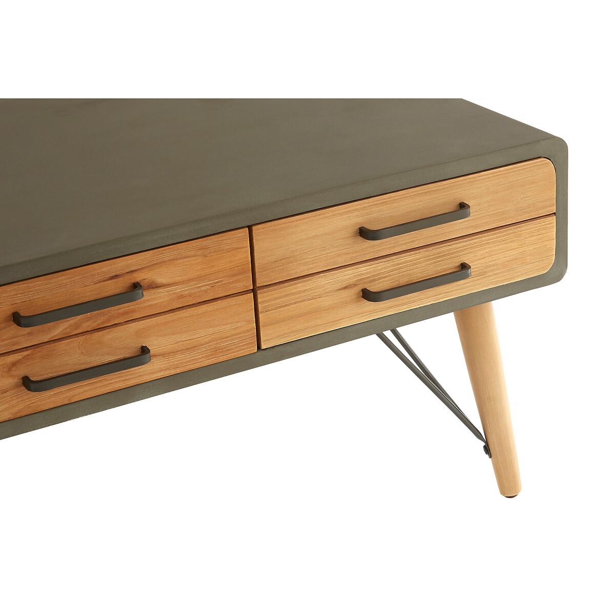 Retro Inspired Coffee Table in Fir Wood – image 8