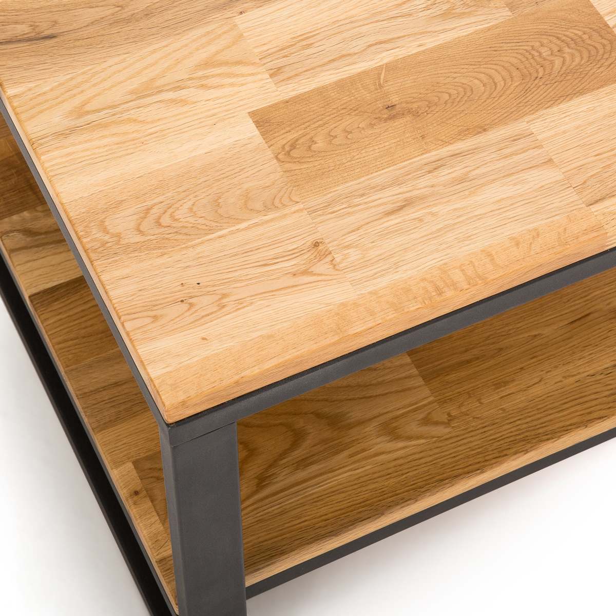 Hiba Square Coffee Table in Oak/Steel – image 3