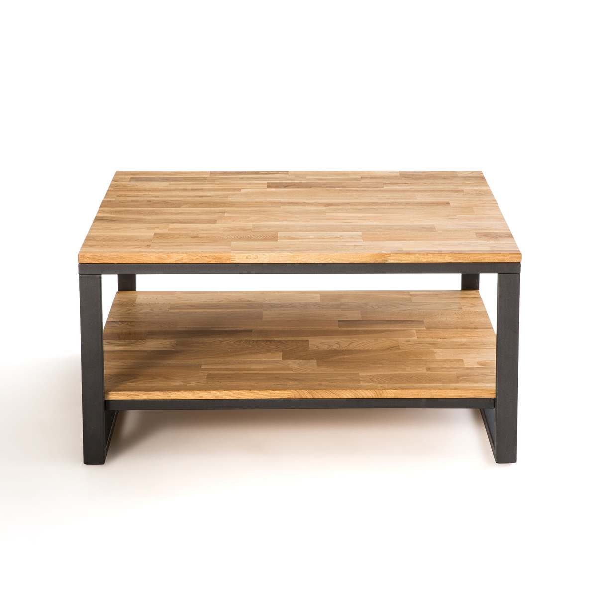 Hiba Square Coffee Table in Oak/Steel – image 2