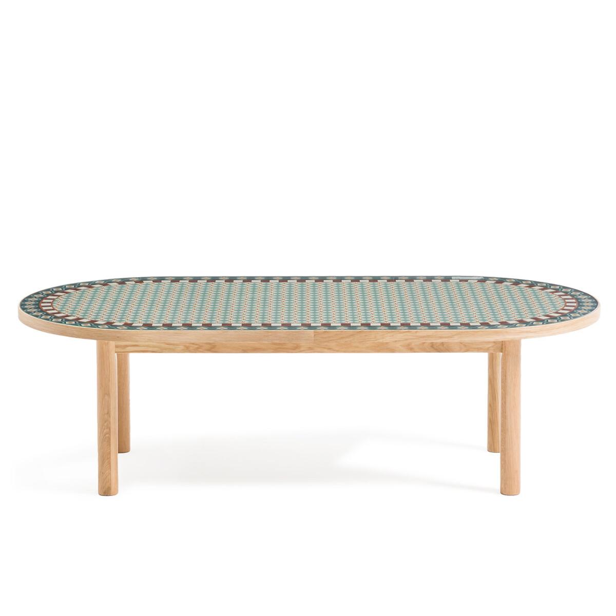 Colora Patterned Oak Coffee Table – image 2