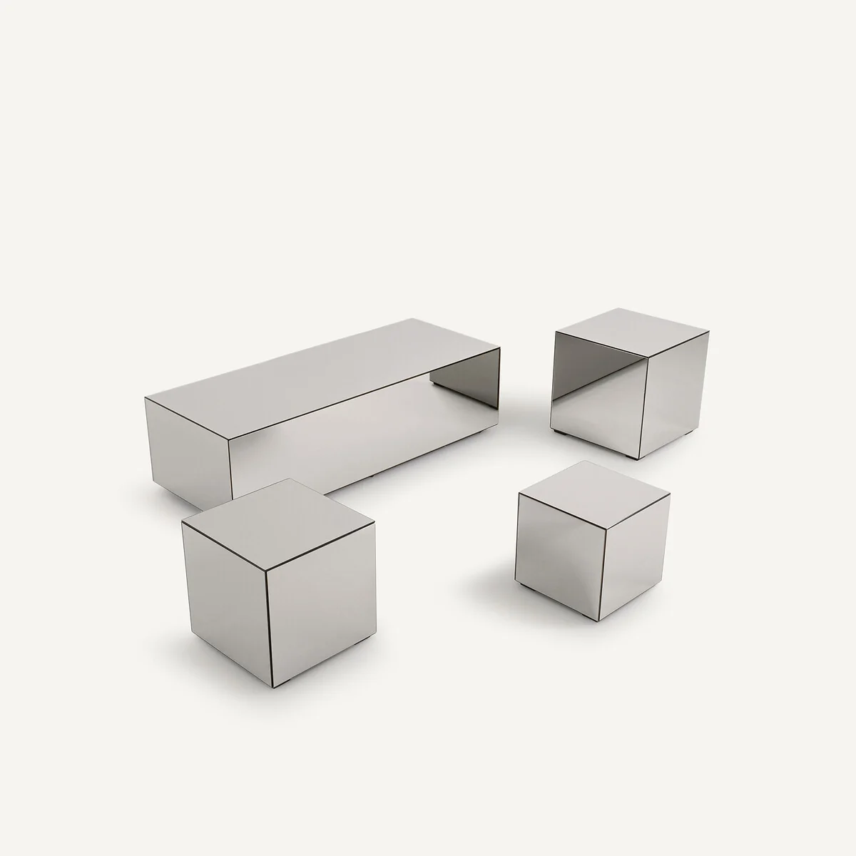 Lumir Mirrored Coffee Table – image 4