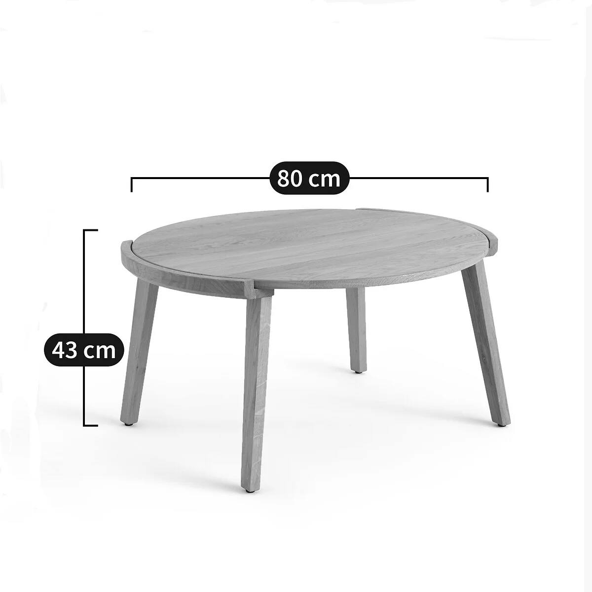 Tibet Solid Oak Coffee Table – image 5