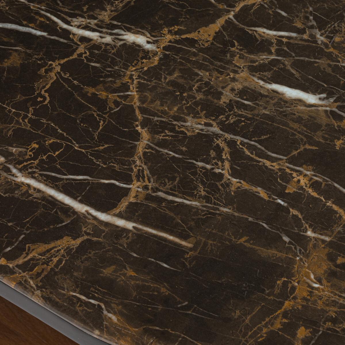 Gil Marble Effect Glass Top Coffee Table – image 3