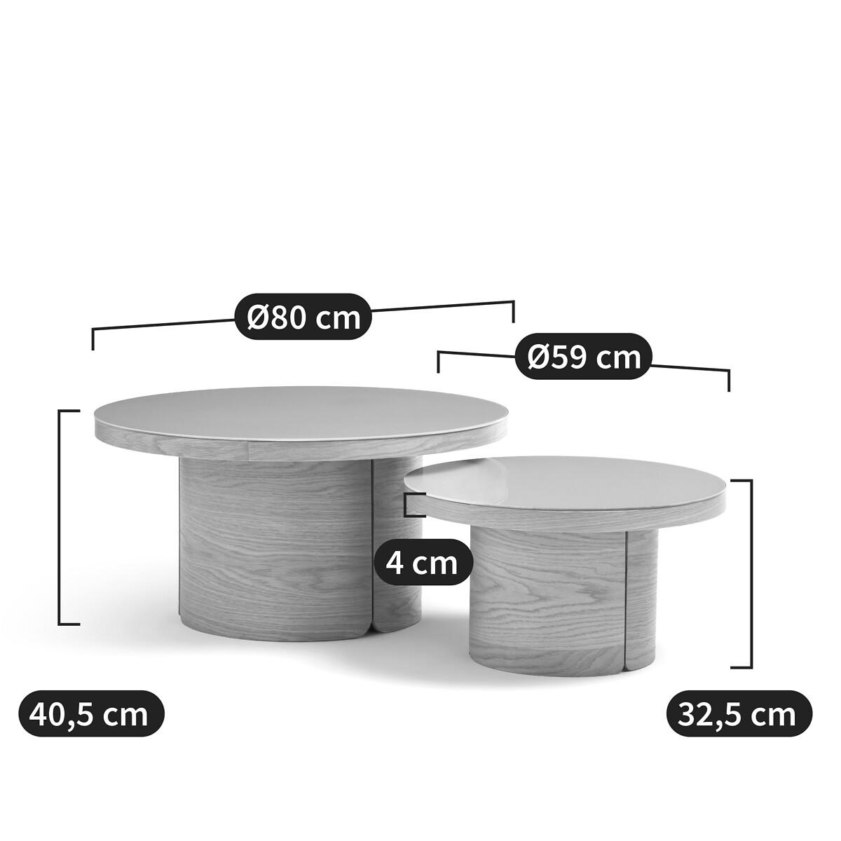 Set of 2 Natesse Semi-Nesting Coffee Tables – image 10