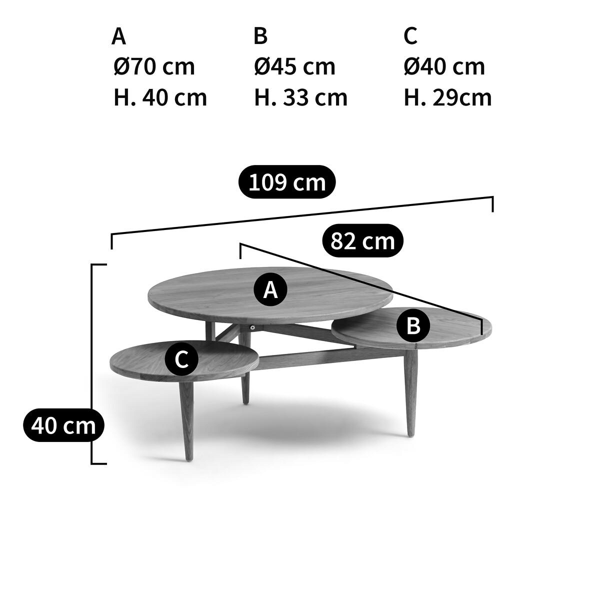 Ruben Oak 3-Level Coffee Table – image 7