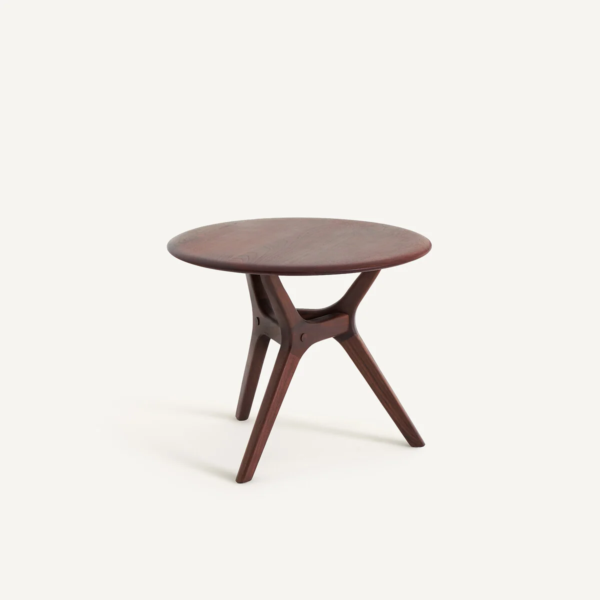 Maricielo Solid Walnut 50cm Diameter Round Coffee Table – image 3