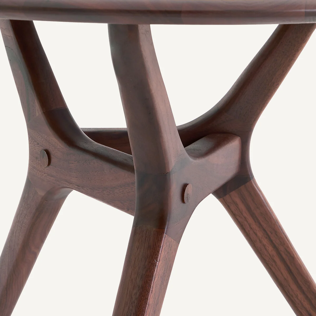 Maricielo Solid Walnut 50cm Diameter Round Coffee Table – image 5