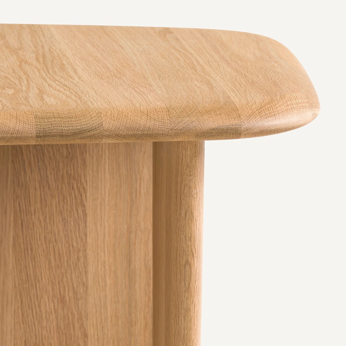 Iloss Small Curved Solid Oak Coffee Table – image 5