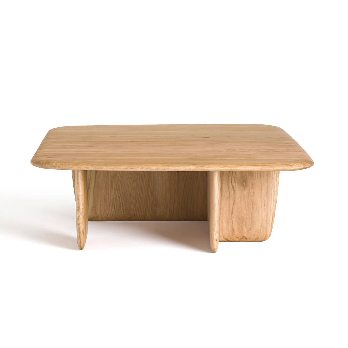 Iloss Large Curved Solid Oak Coffee Table – image 4