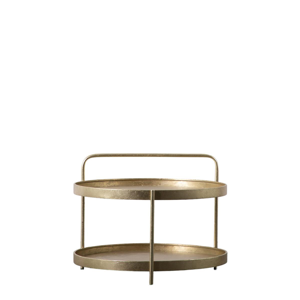 Etah Two Tier Metal Round Coffee Table – image 3