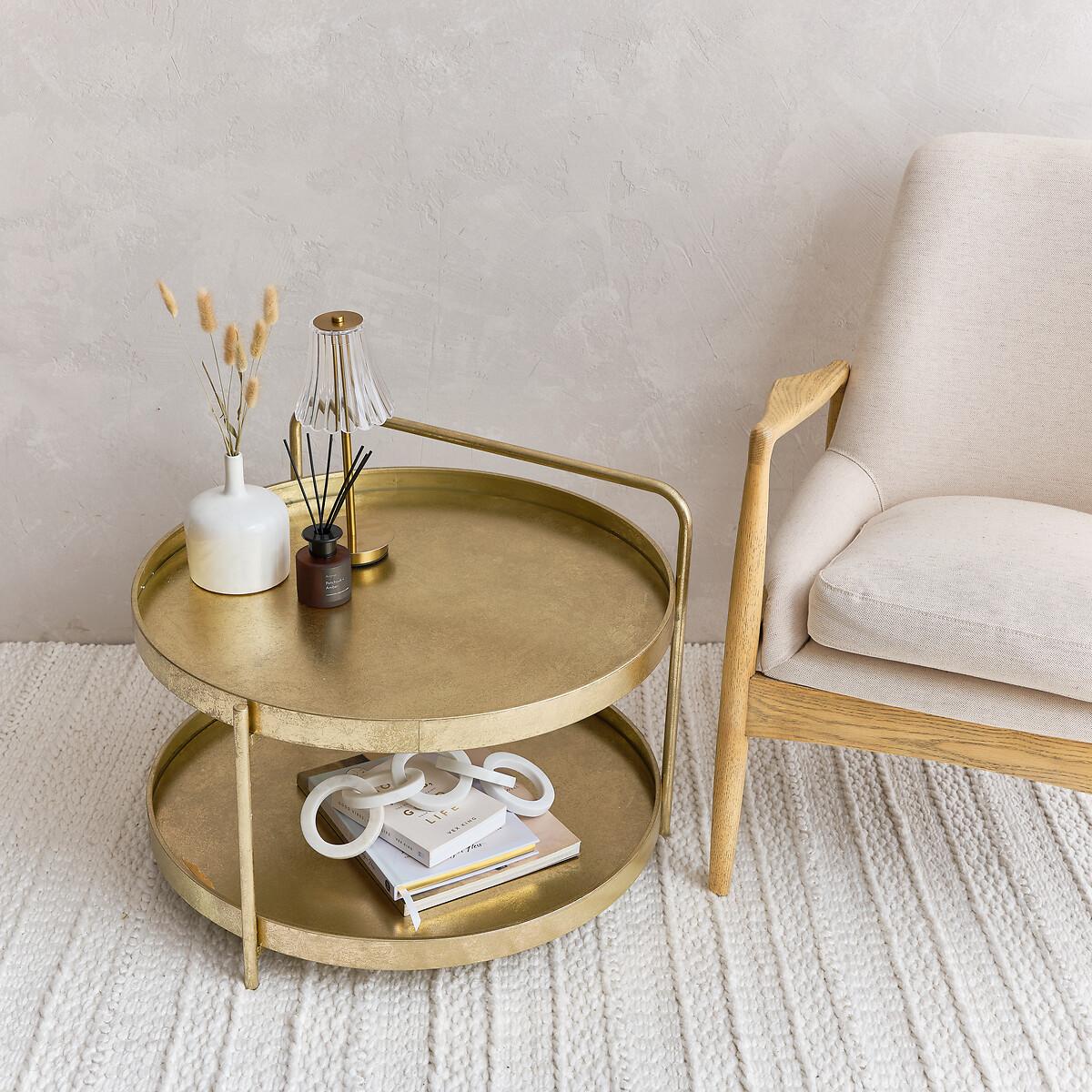 Etah Two Tier Metal Round Coffee Table – image 5