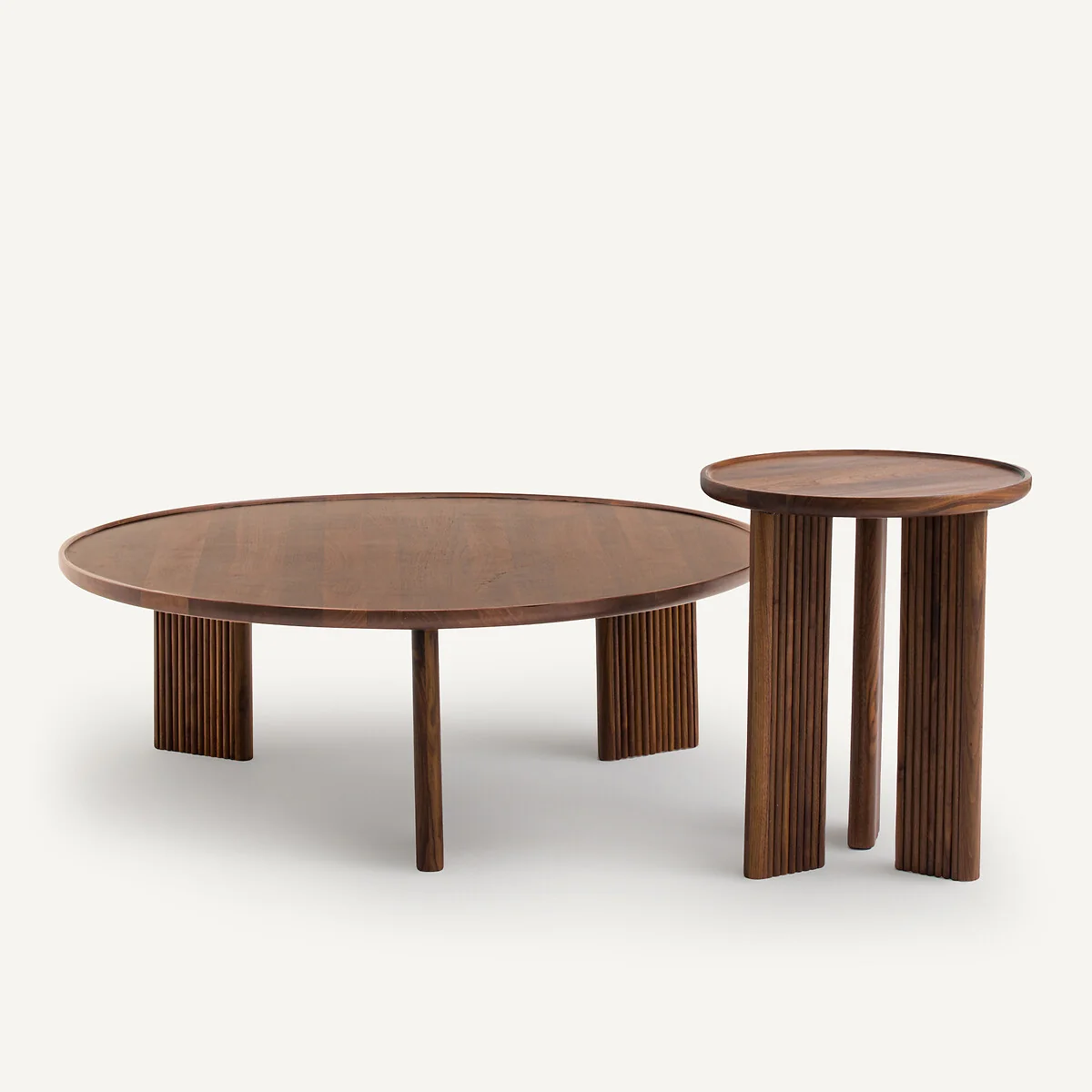 Diagil Round Walnut Coffee Table – image 4
