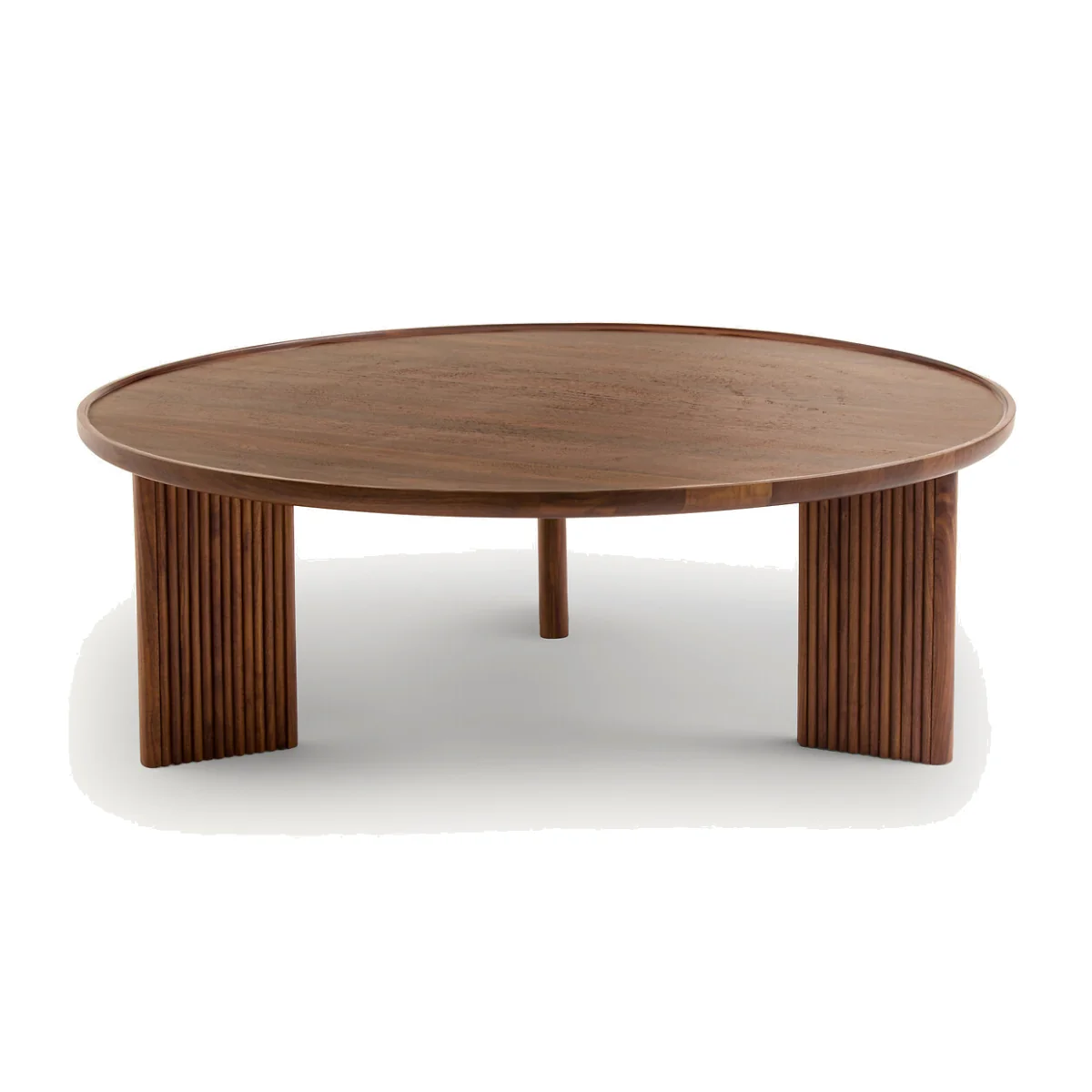Diagil Round Walnut Coffee Table – image 1