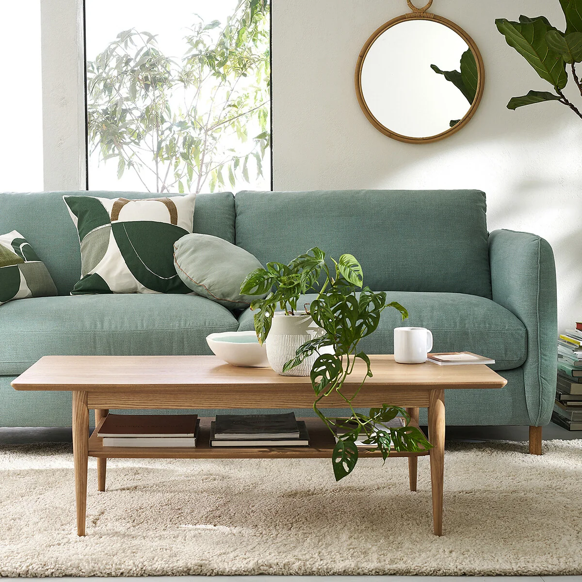 Lussan Ash Double Top Coffee Table – image 2