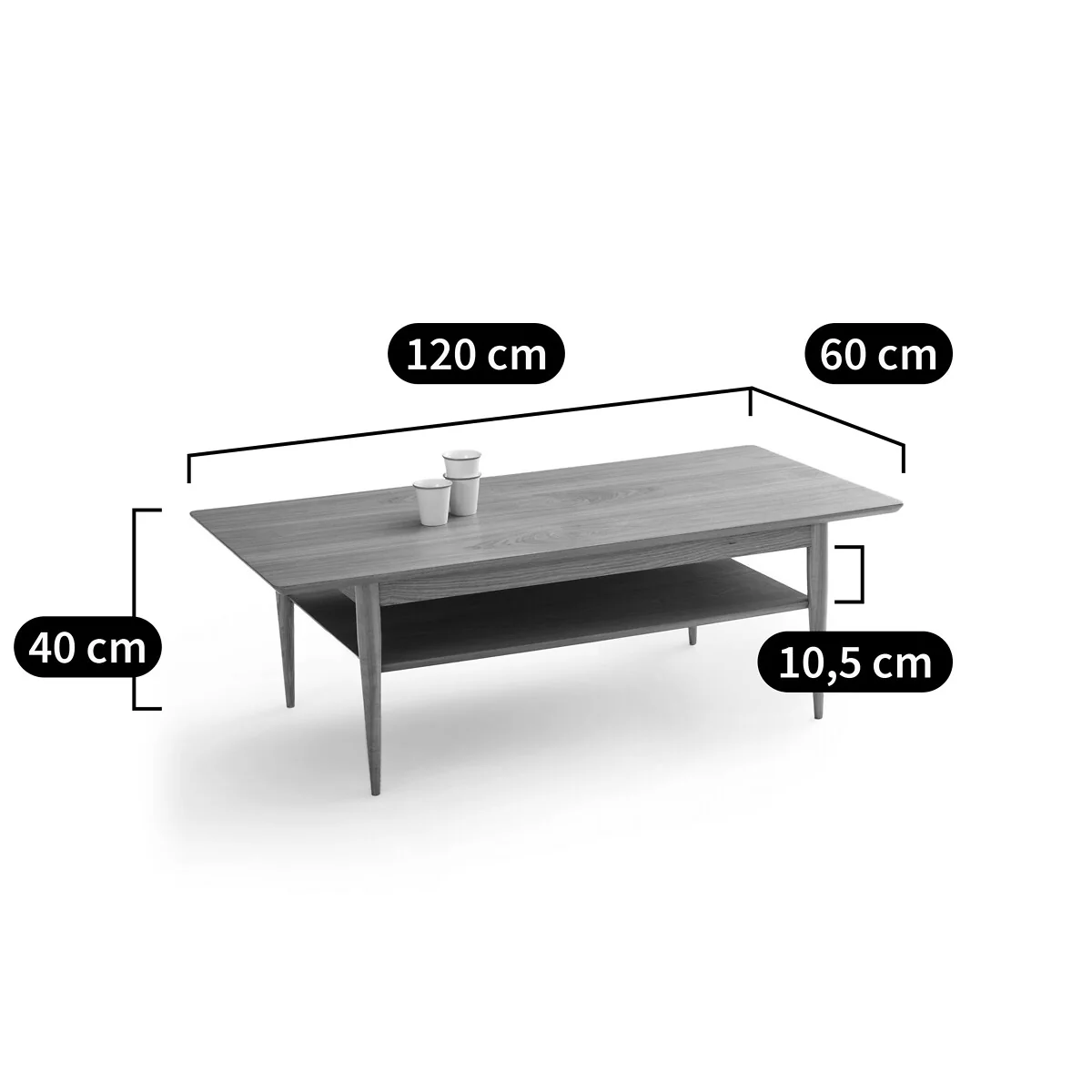 Lussan Ash Double Top Coffee Table – image 5