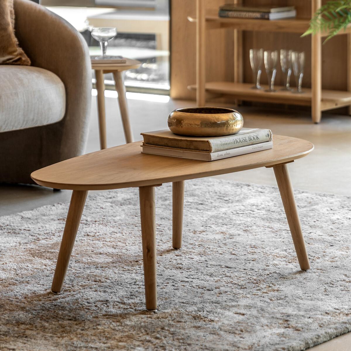 Hale Natural Oak Organic Shaped Coffee Table – image 1