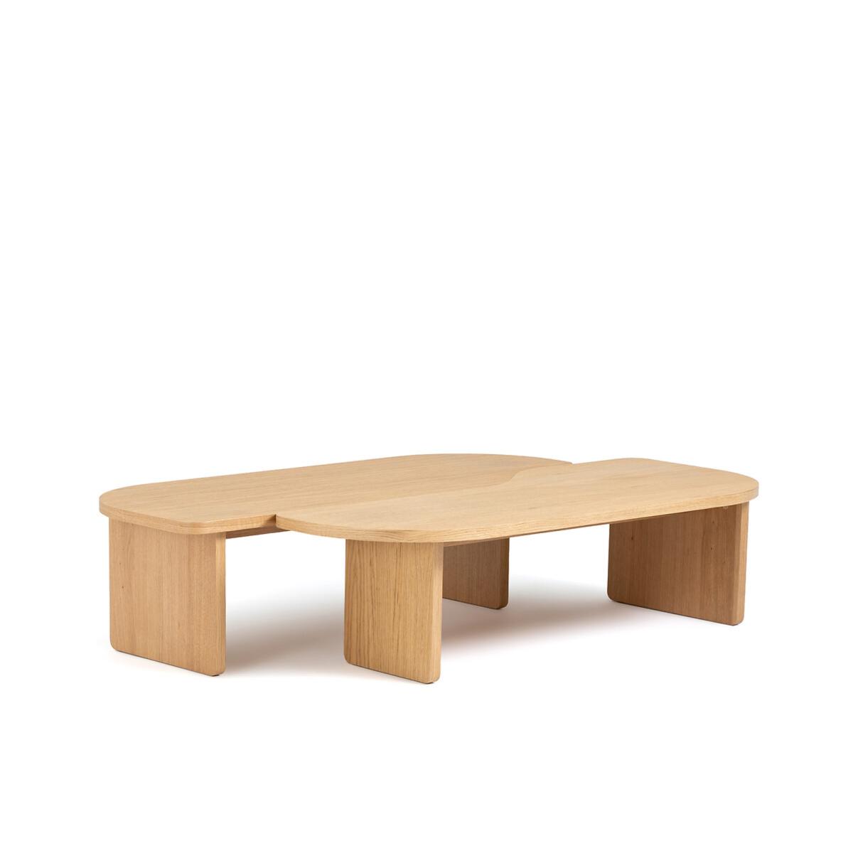 Set of 2 Docha Oak Veneer Coffee Tables – image 2