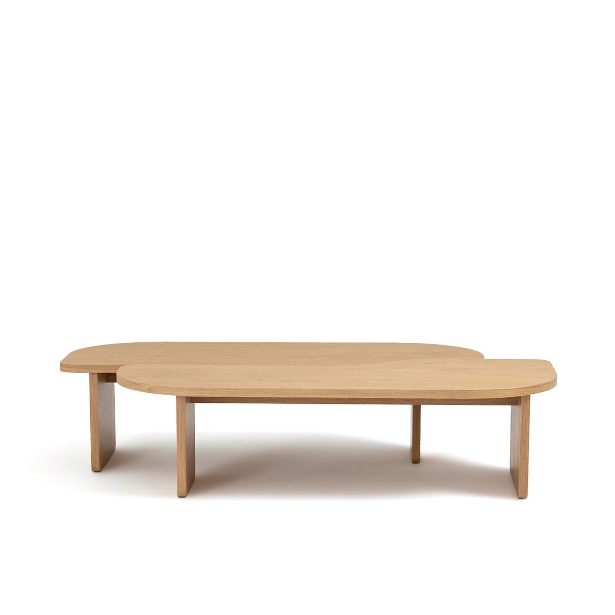 Set of 2 Docha Oak Veneer Coffee Tables – image 3