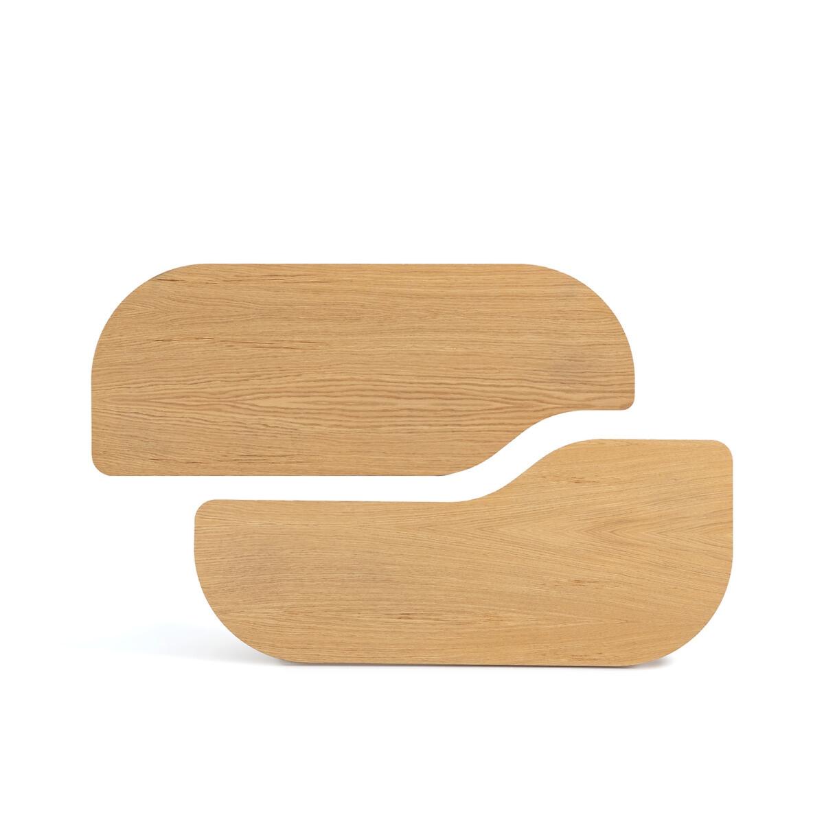 Set of 2 Docha Oak Veneer Coffee Tables – image 4