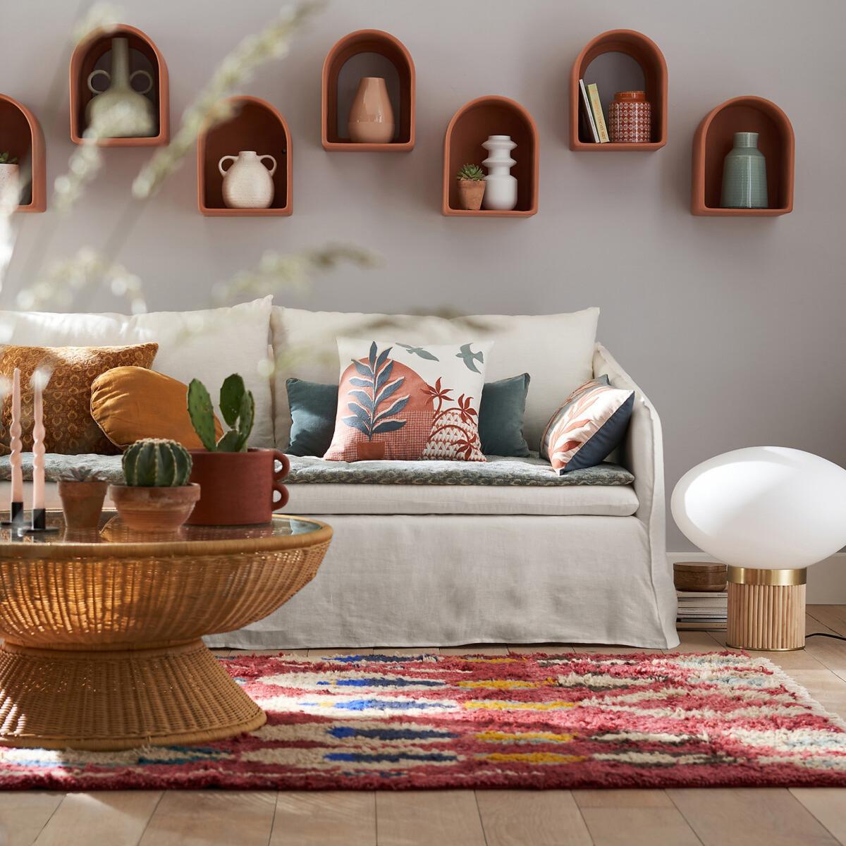 Provence Rattan & Glass Round Coffee Table – image 6