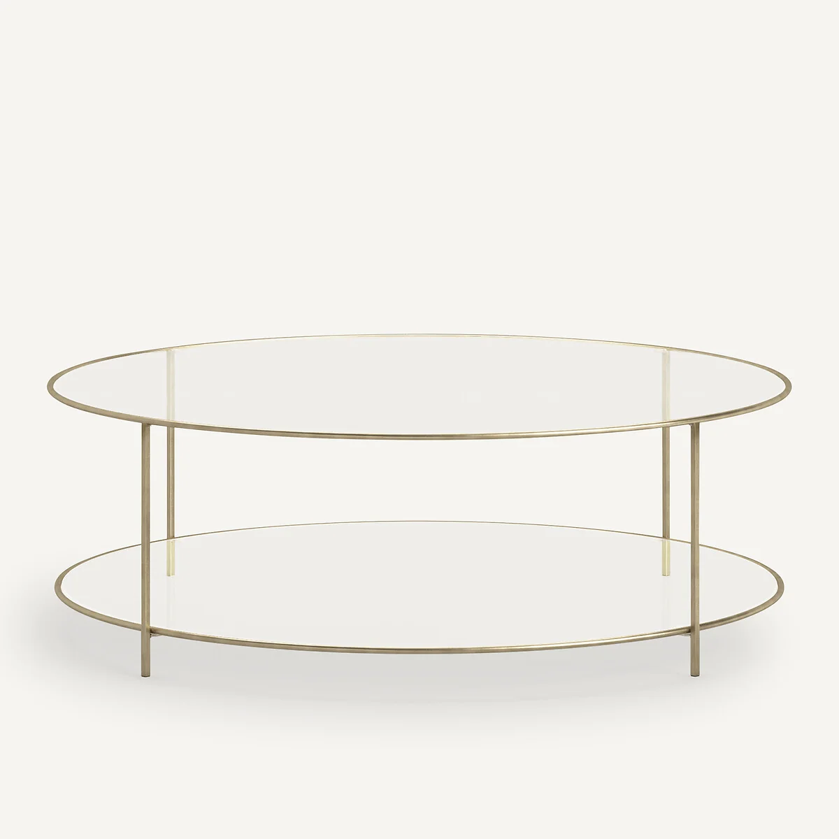 Sybil Tempered Glass Round Coffee Table – image 3