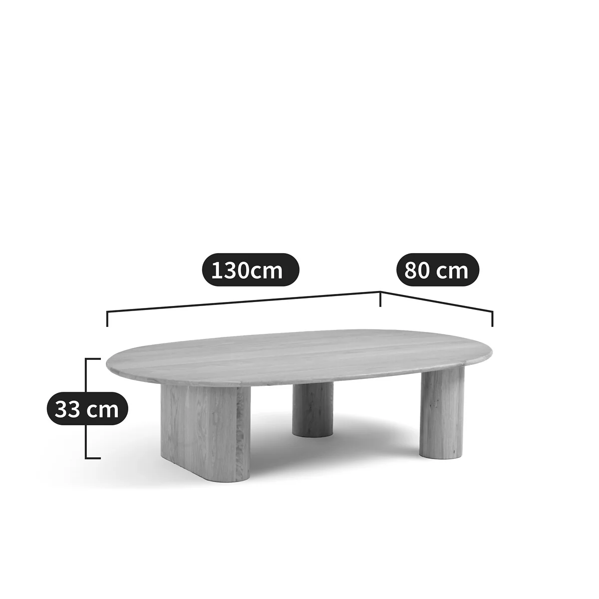 Celmar Coffee Table in Oak Veneer – image 6
