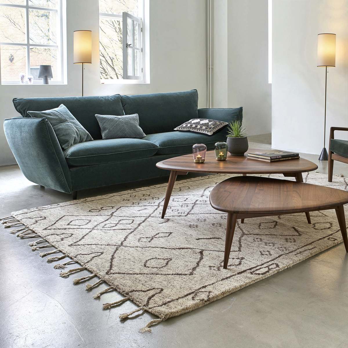 Théoleine Large Retro-Style Coffee Table in Solid Walnut – image 4