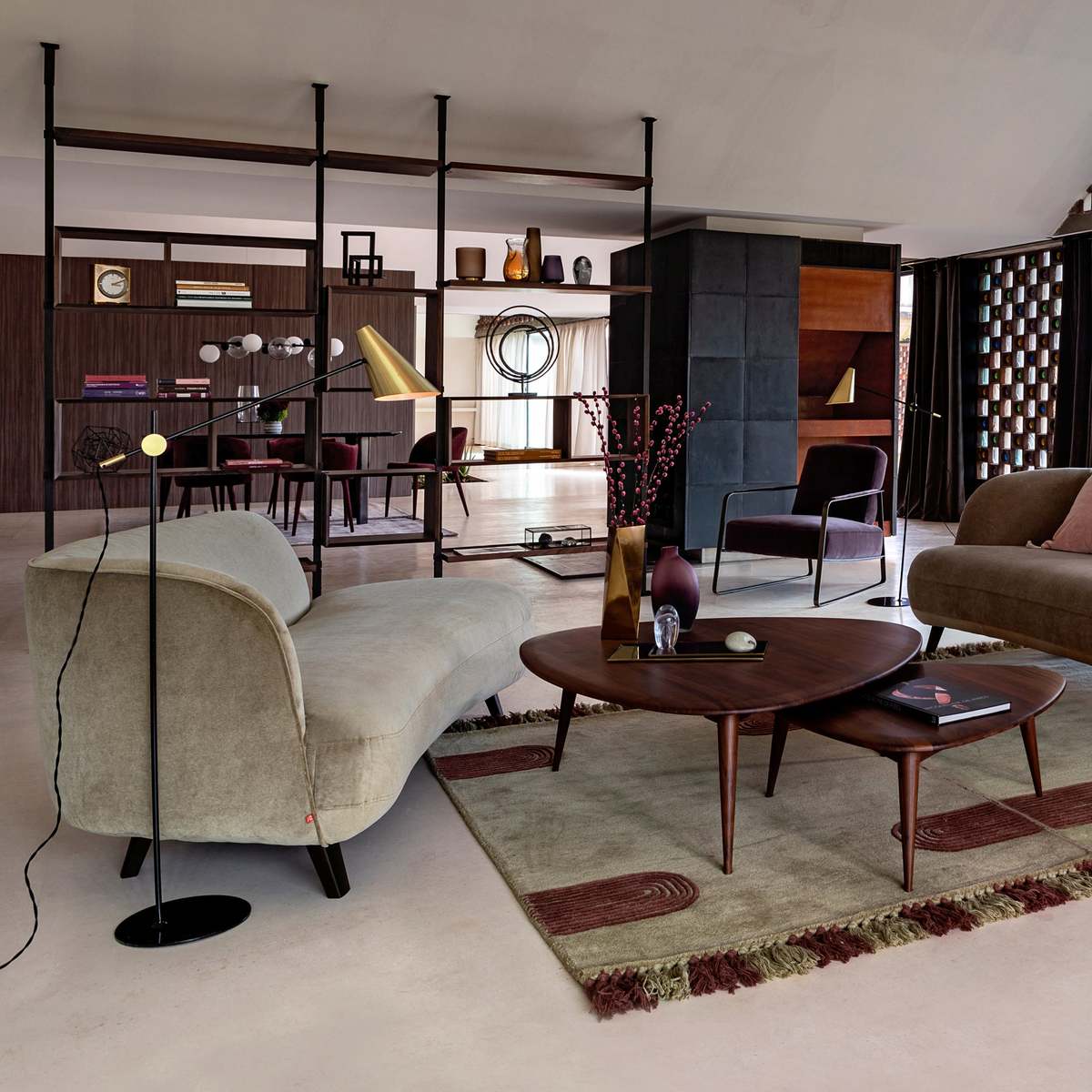 Théoleine Large Retro-Style Coffee Table in Solid Walnut – image 5