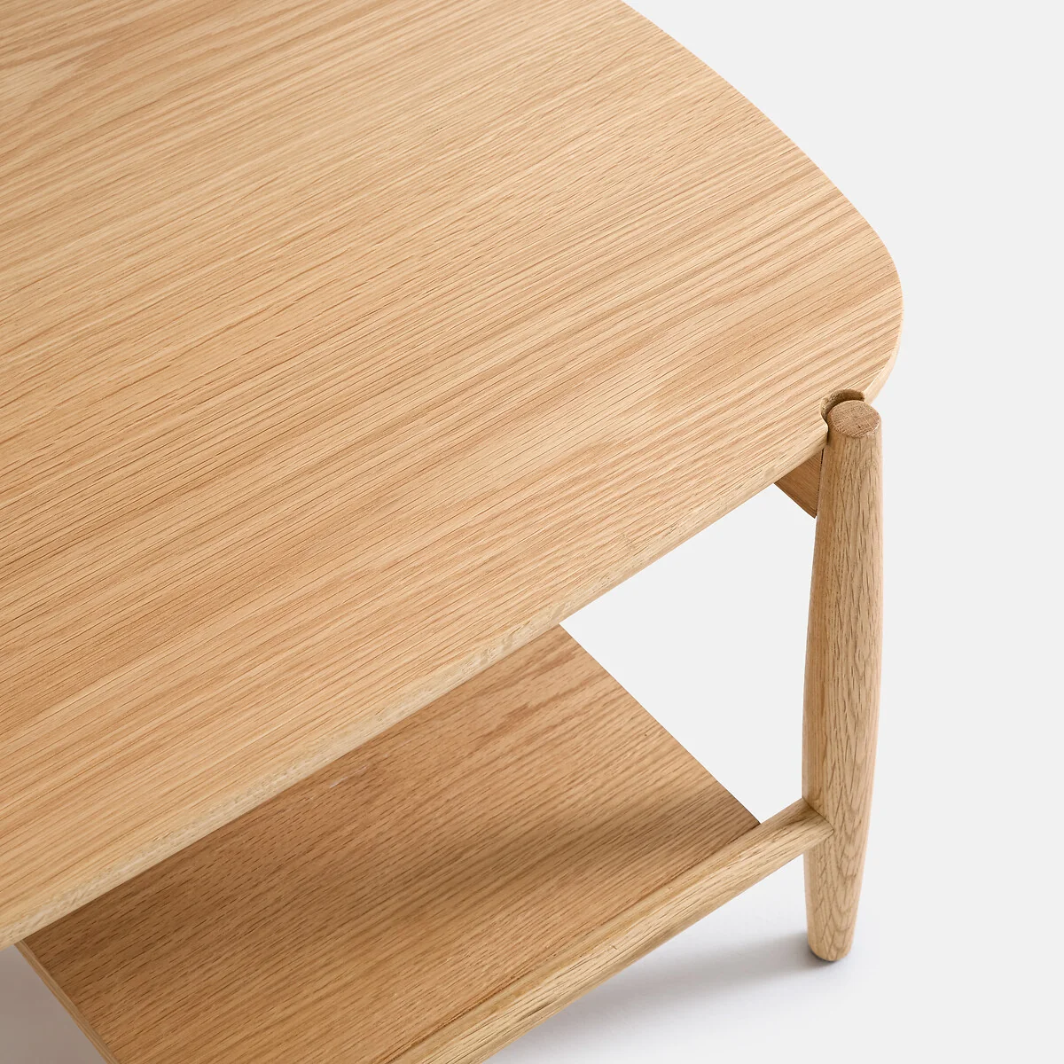Jucca Solid Oak 80cm Wide Two-Tier Coffee Table – image 4
