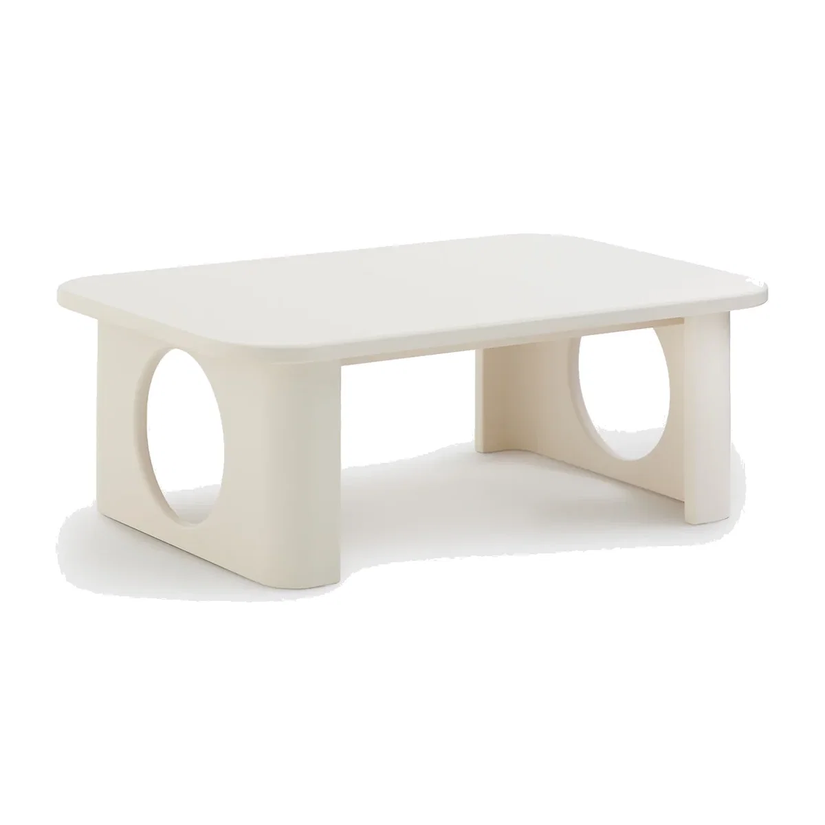 Morti Coffee Table with Carved Legs, Length 88cm