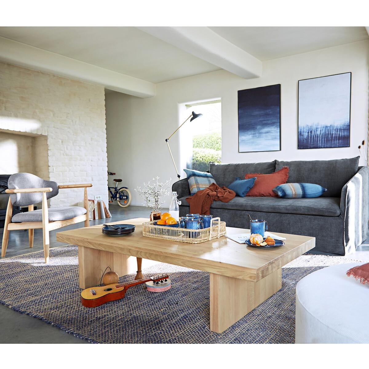 Vova 150cm Solid Oak Coffee Table – image 6