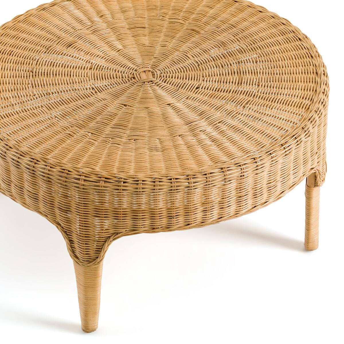 Loama Round Woven Rattan Coffee Table – image 3