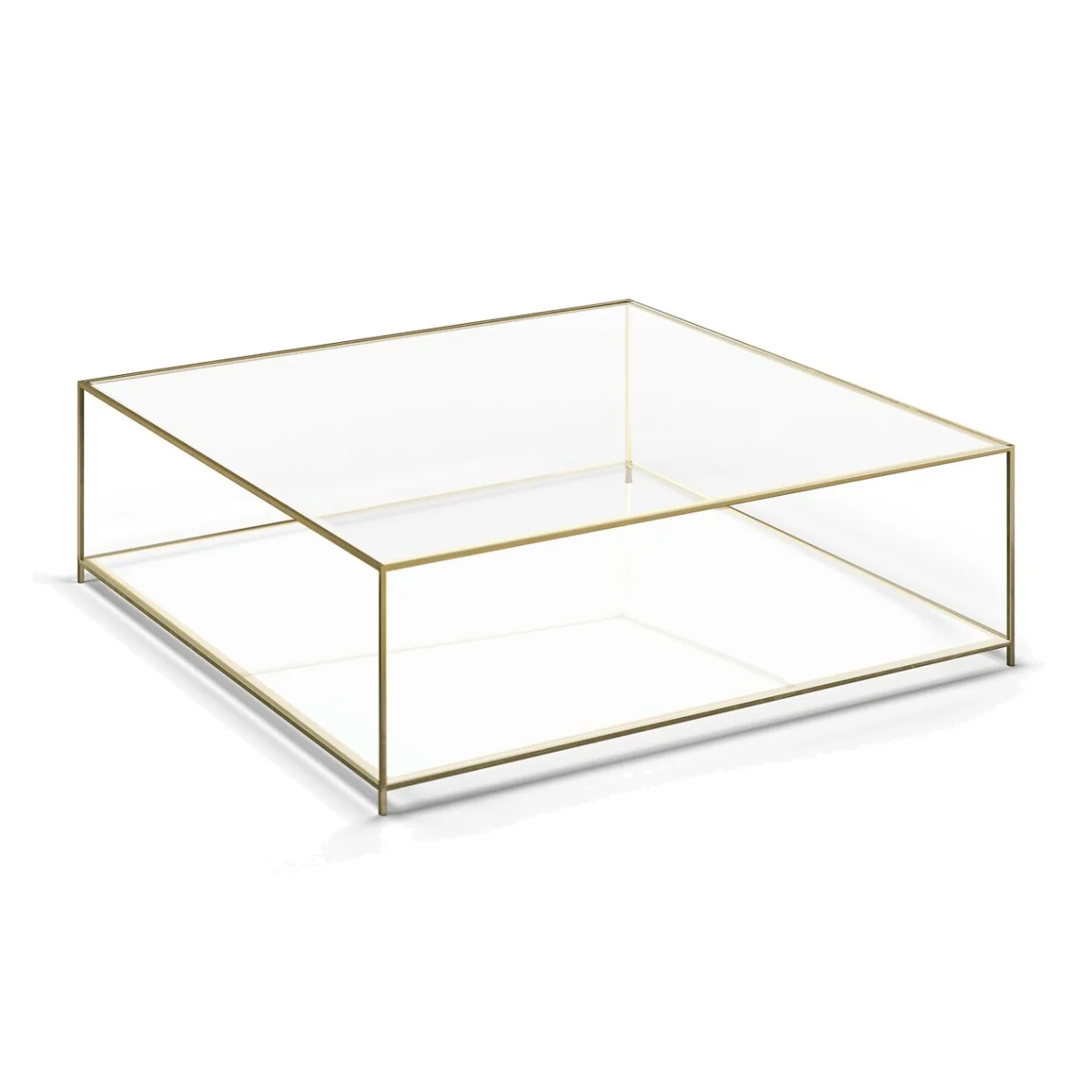 Sybil Square Tempered Glass Coffee Table – image 1