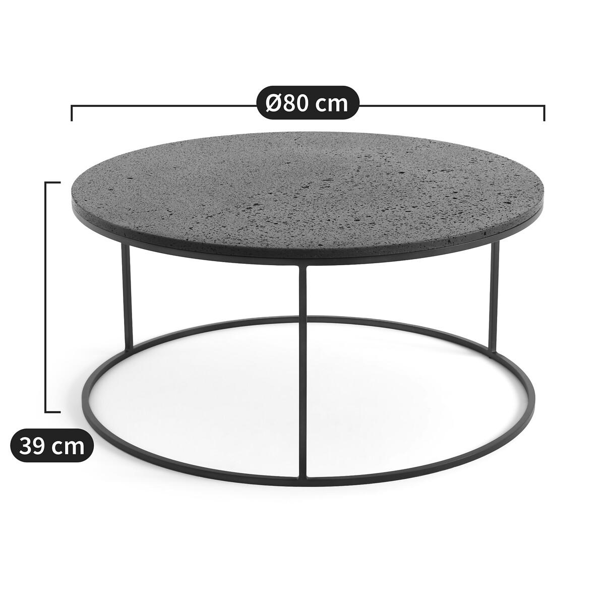 Anaximène Lava Stone Coffee Table – image 5