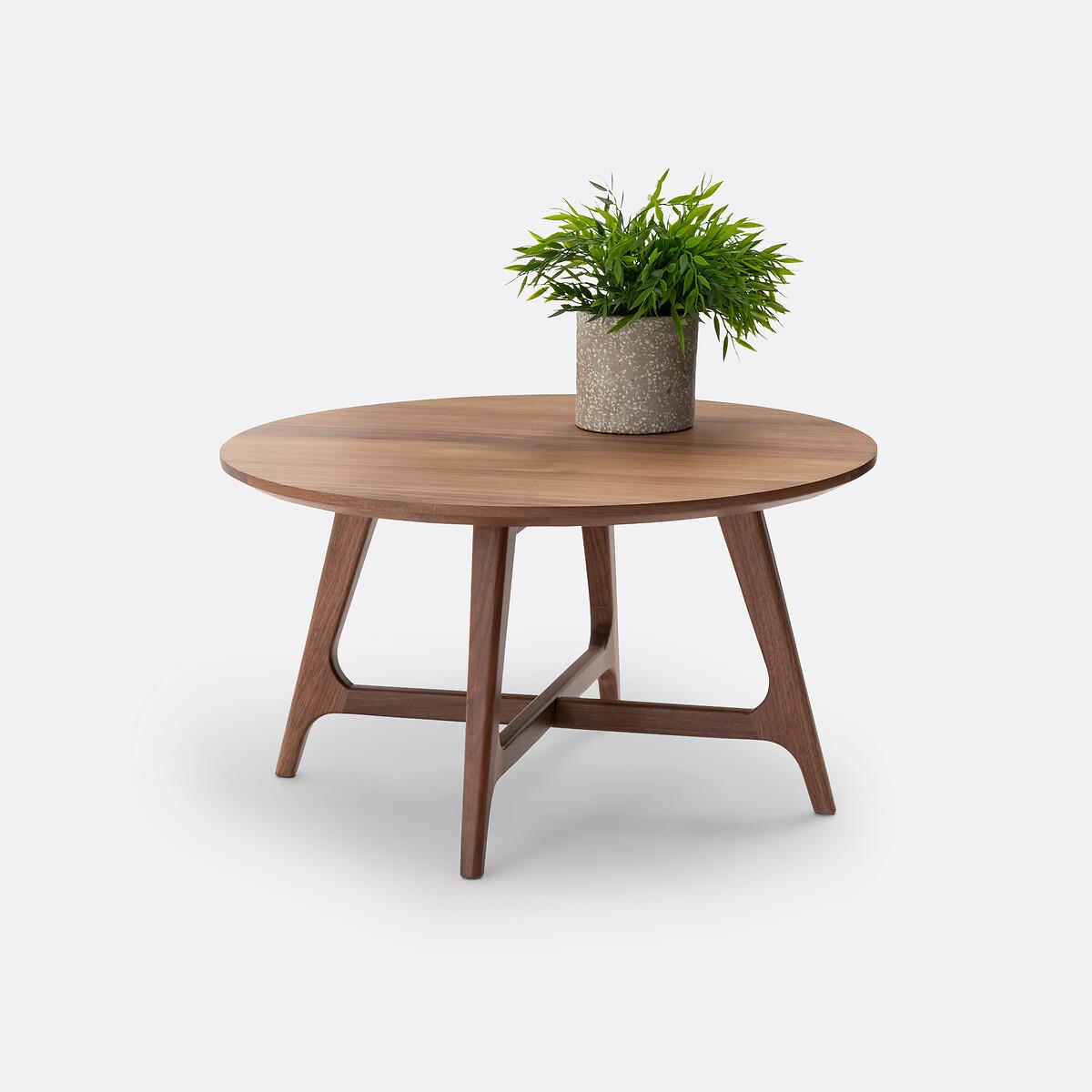 Larsen Small Round Walnut Coffee Table – image 2