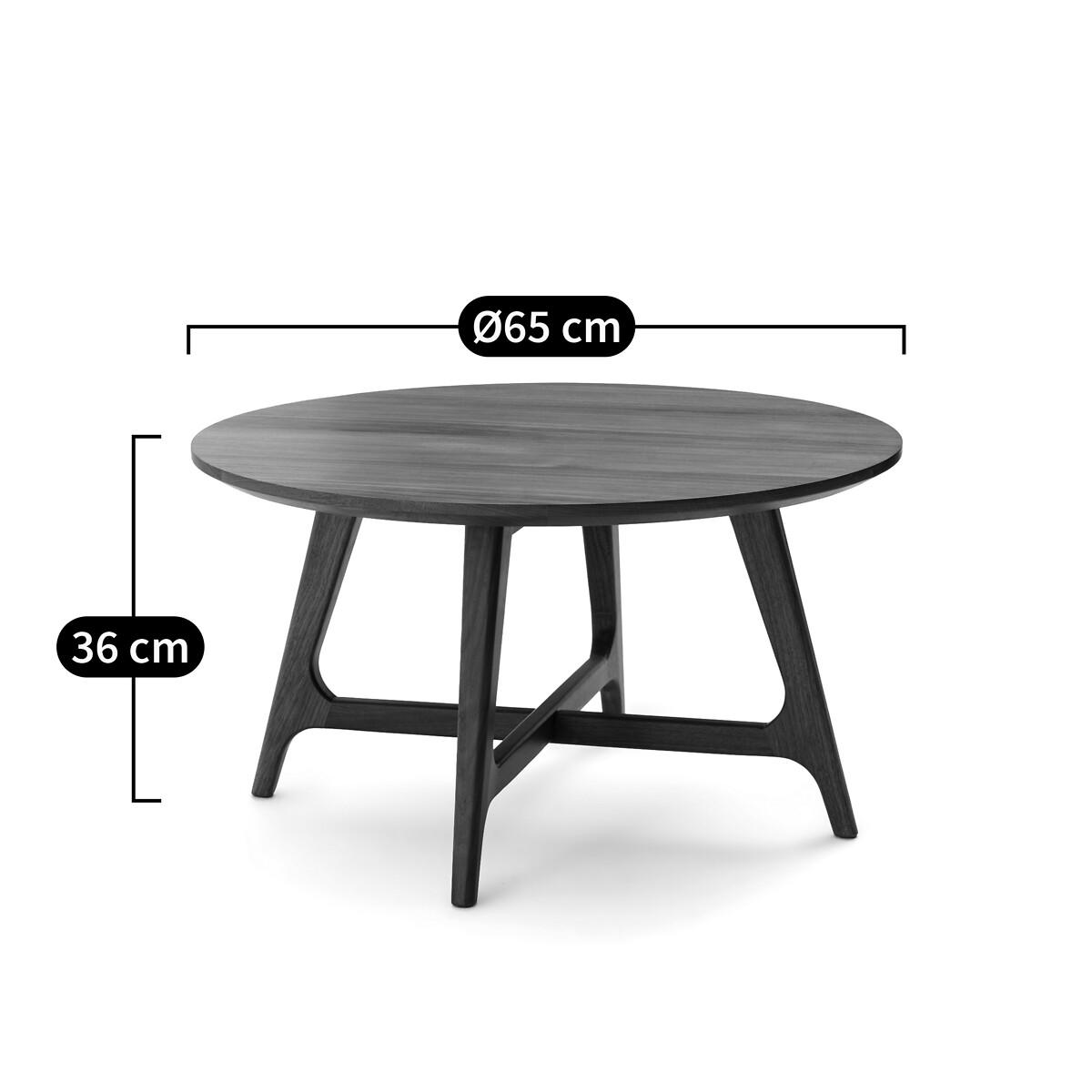Larsen Small Round Walnut Coffee Table – image 11