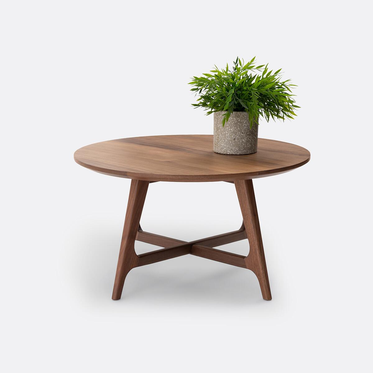 Larsen Small Round Walnut Coffee Table – image 4