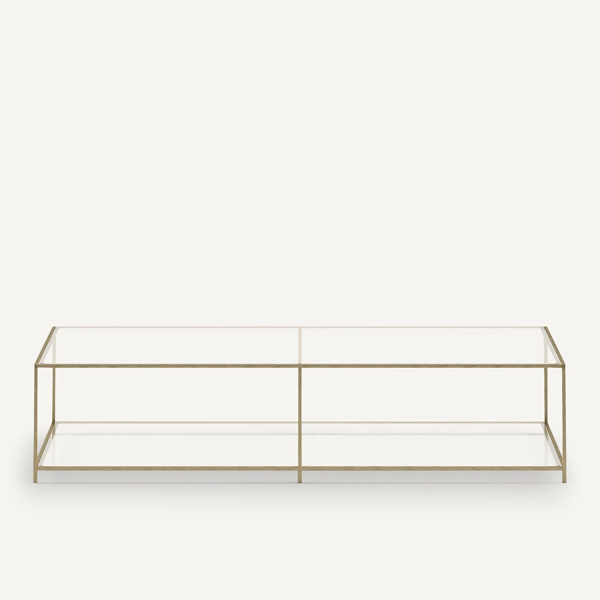 Sybil Rectangular Coffee Table in Tempered Glass – image 3