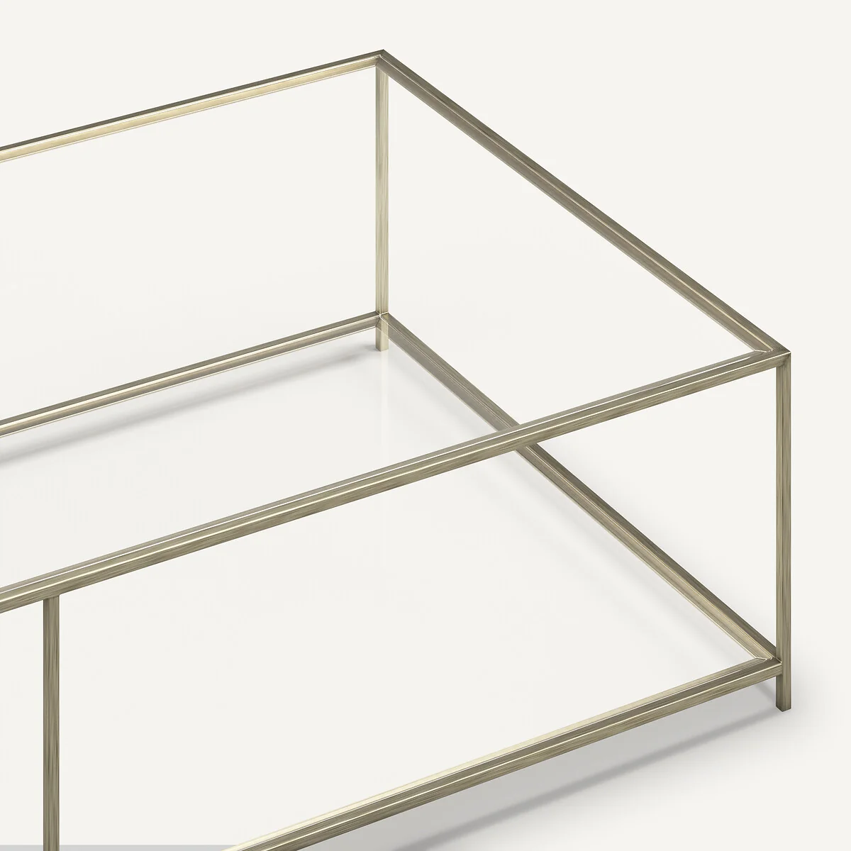 Sybil Rectangular Coffee Table in Tempered Glass – image 4