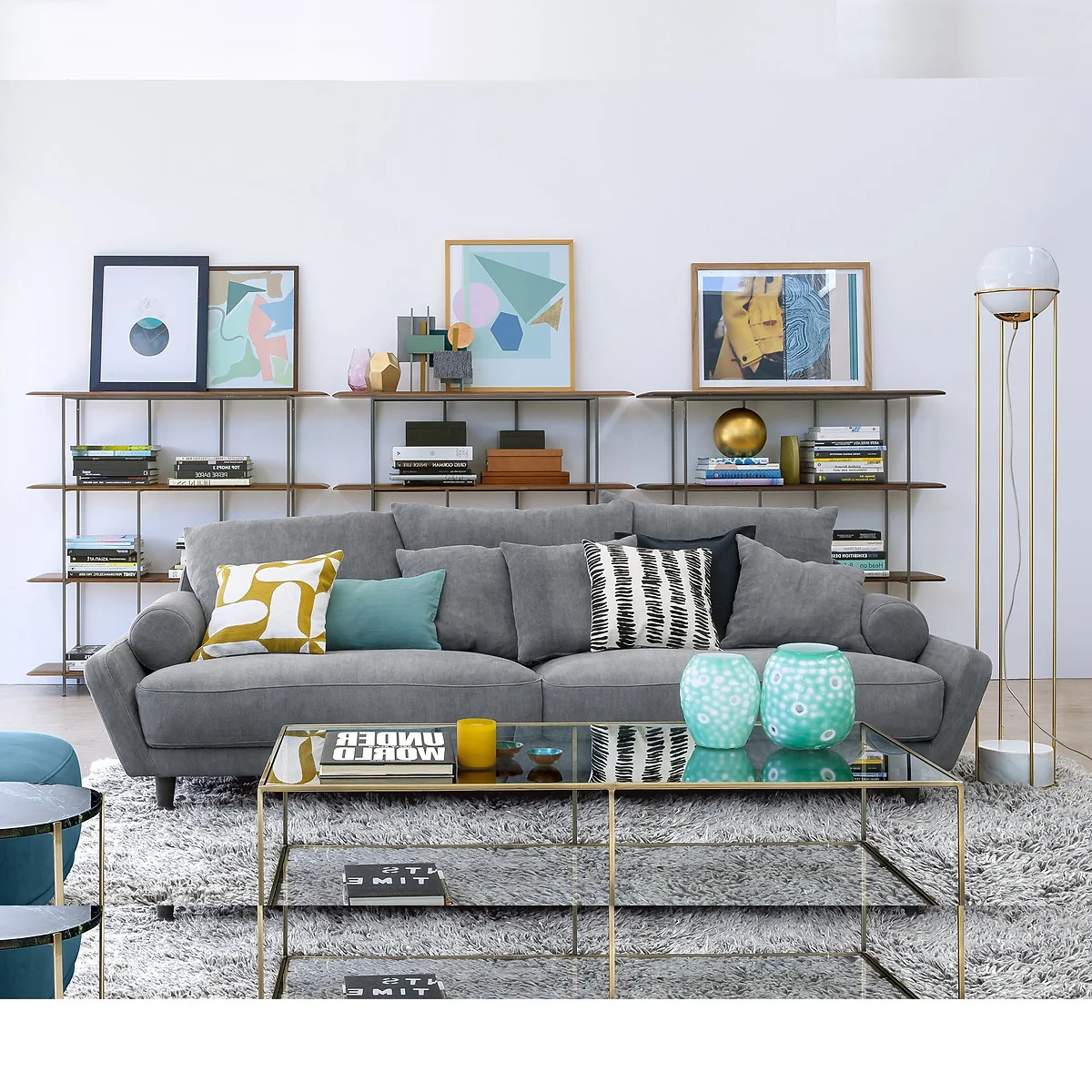 Sybil Rectangular Coffee Table in Tempered Glass – image 5