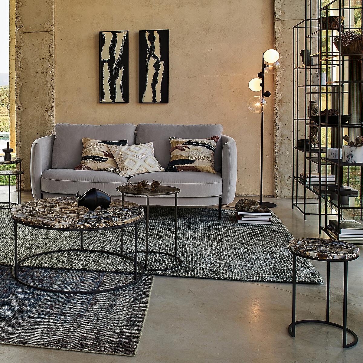 Anaximène Agate and Metal Coffee Table – image 5