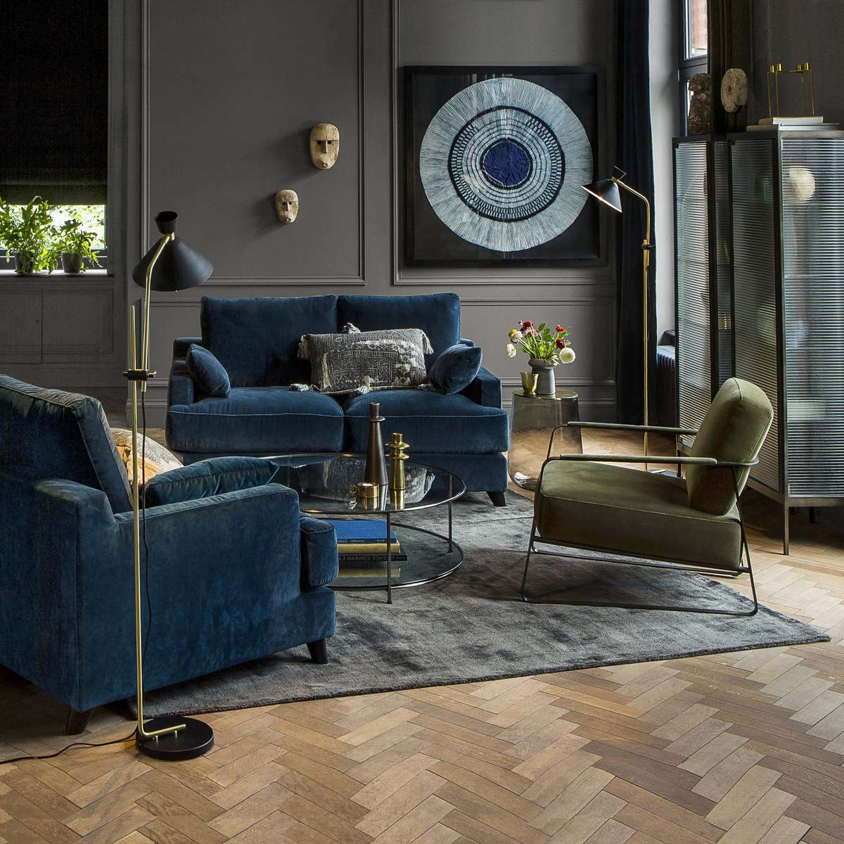Sybil Tempered Glass Round Coffee Table – image 4