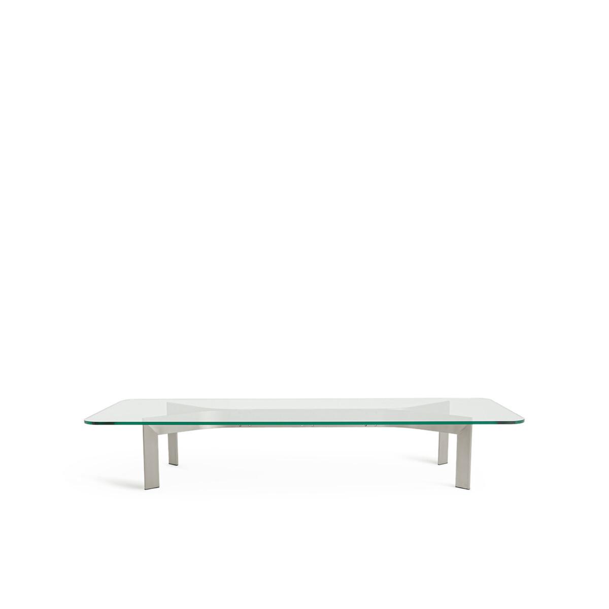Drio Glass & Satin Nickel Coffee Table – image 2