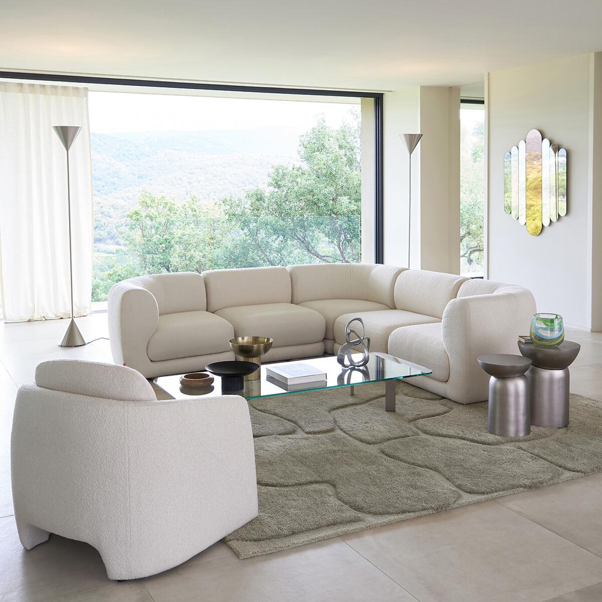 Drio Glass & Satin Nickel Coffee Table – image 5