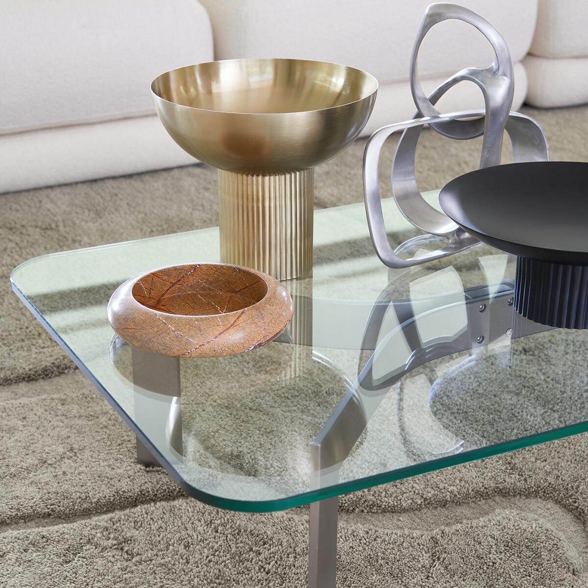Drio Glass & Satin Nickel Coffee Table – image 6