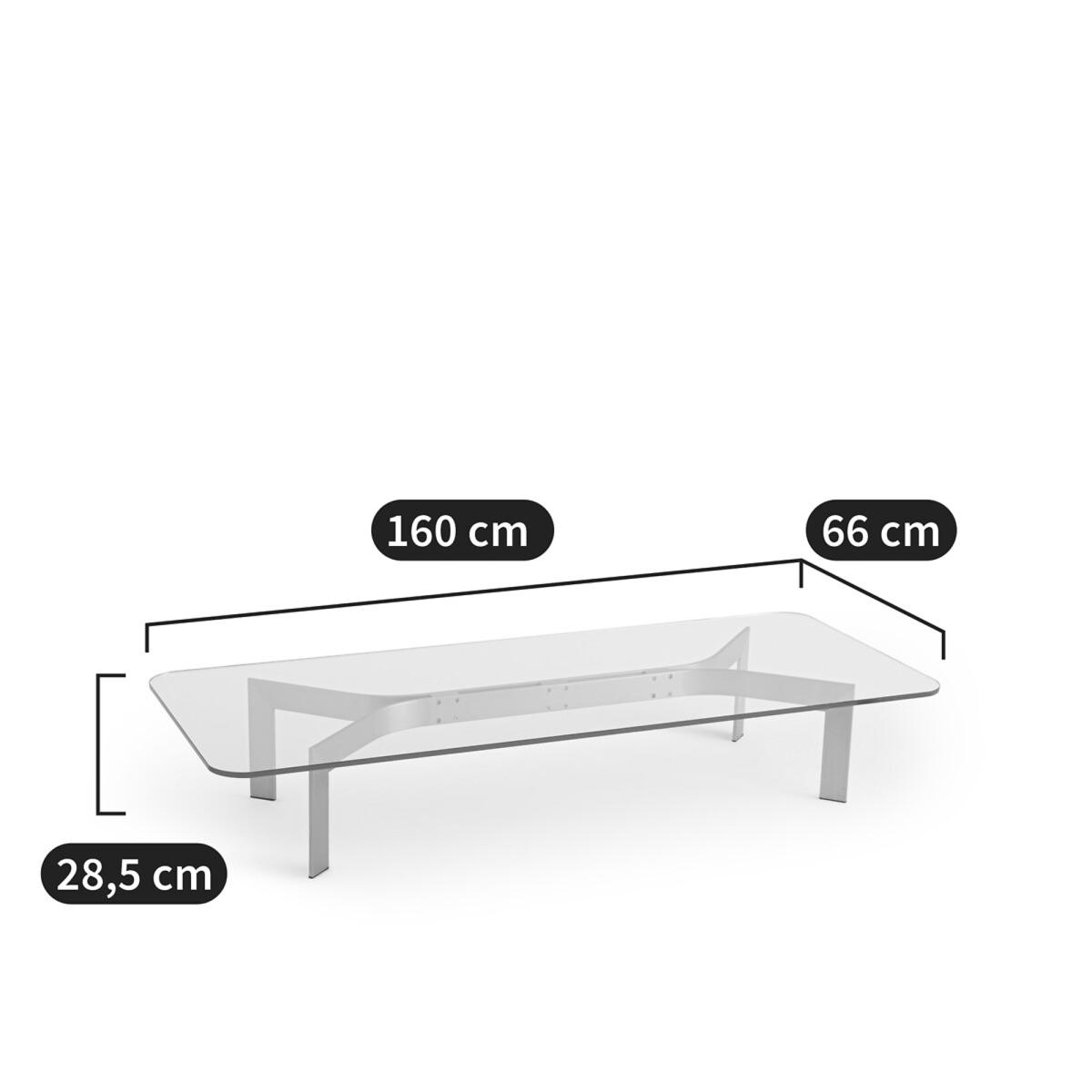 Drio Glass & Satin Nickel Coffee Table – image 7