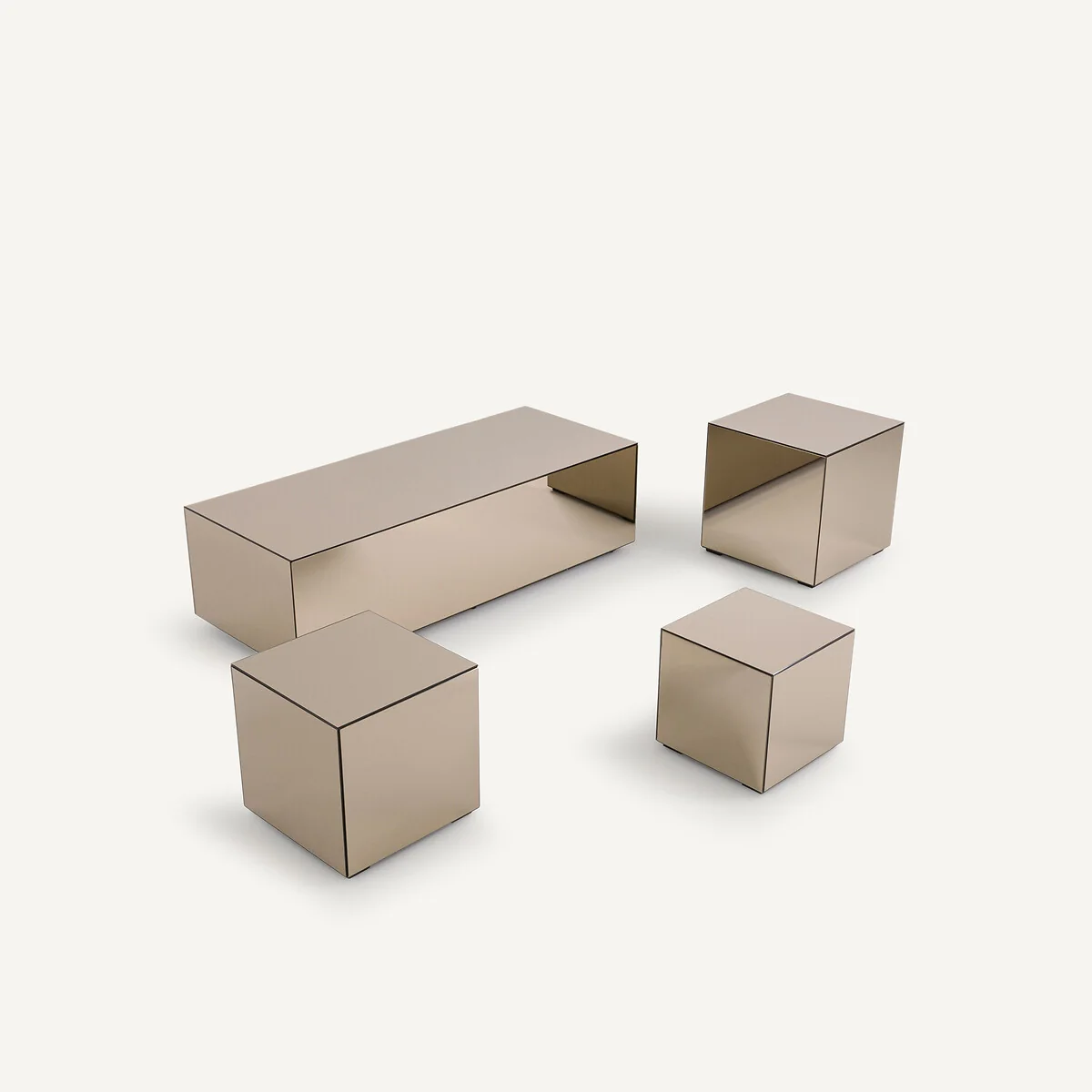 Lumir Mirrored Coffee Table – image 4
