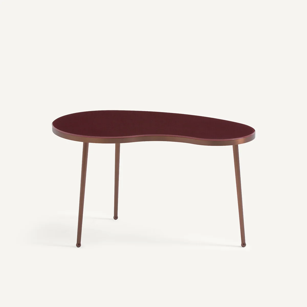 Galo Steel Organic Coffee Table with Tempered Glass Top – image 3